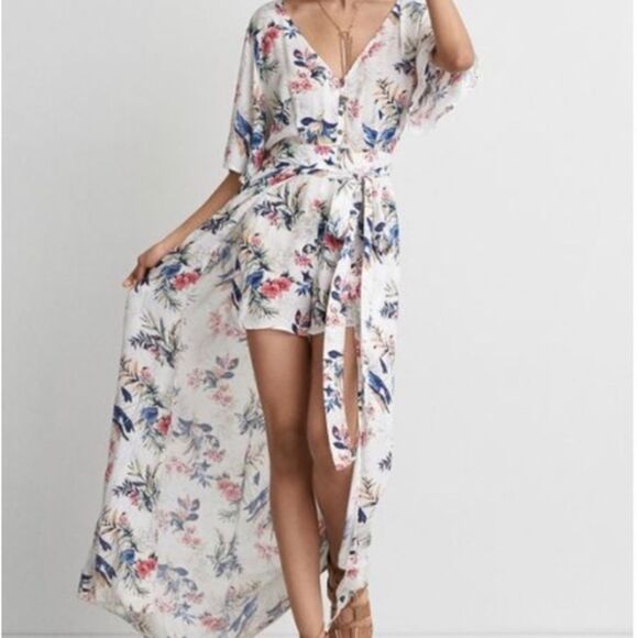 American Eagle botanical romper dress size 4 - Picture 10 of 14